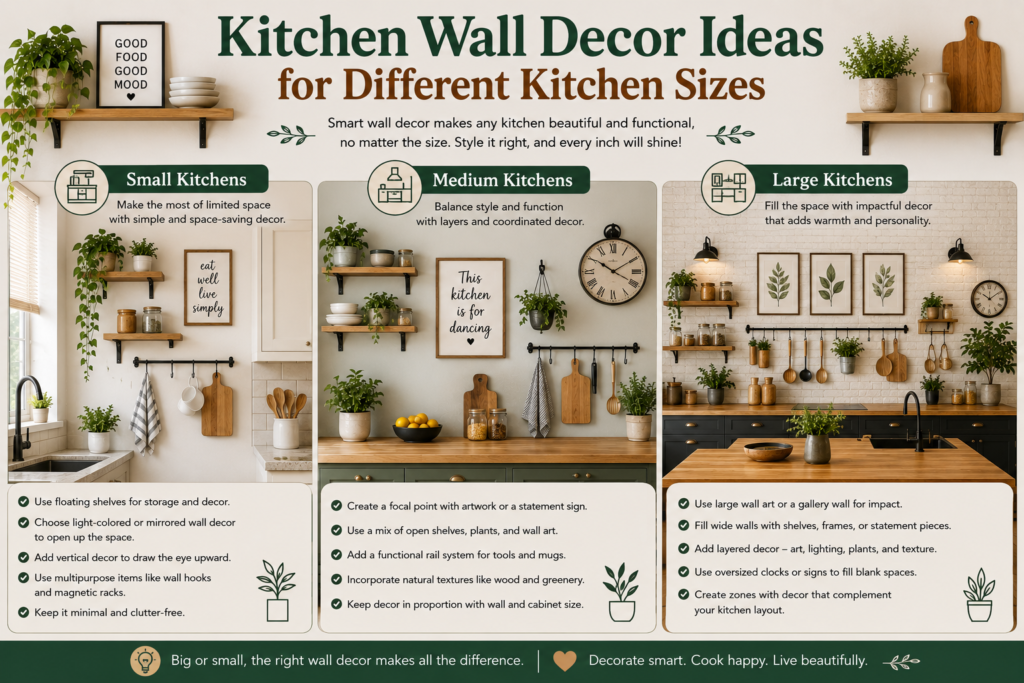kitchen wall decor ideas for different spaces 