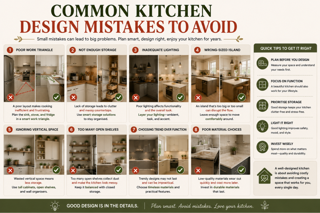 common kitchen design mistakes to avoid 