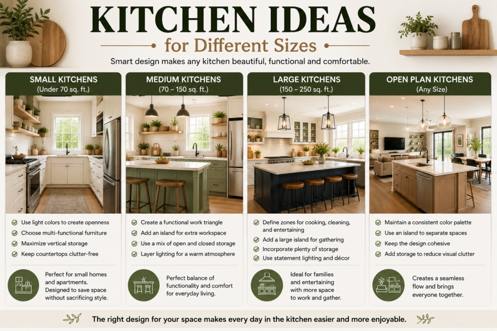 kitchen ideas for different sizes 
