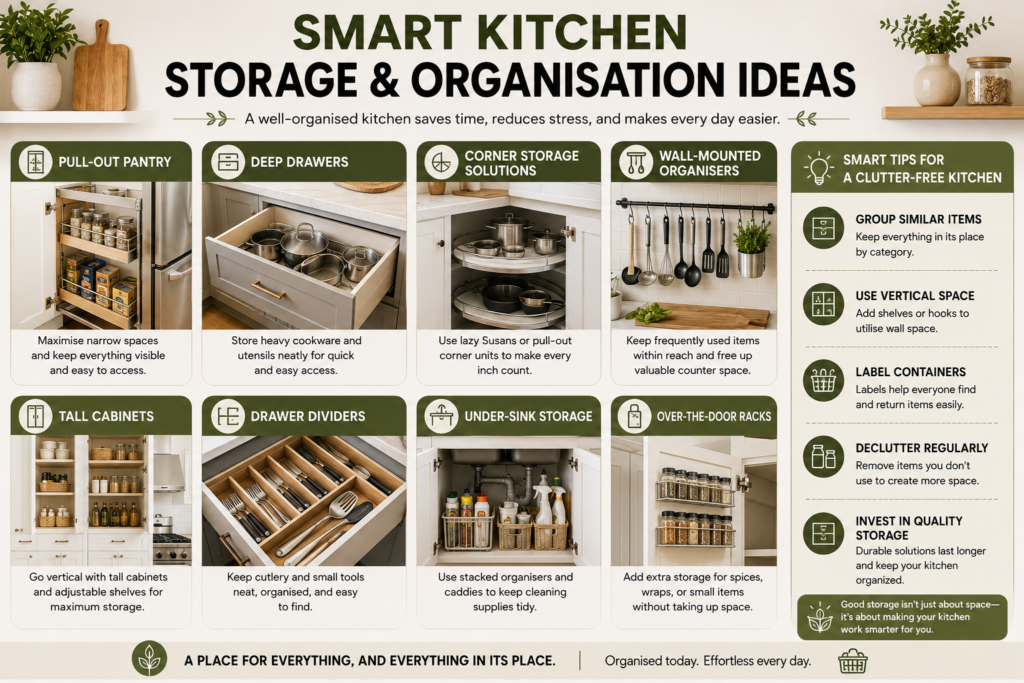 smart kitchen storage and organization ideas 