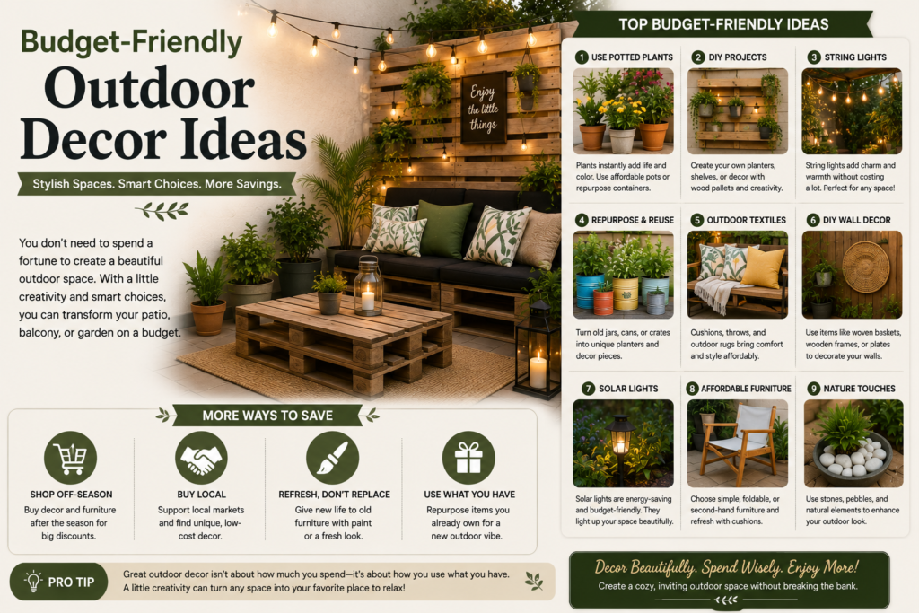 budget friendly outdoor decor 