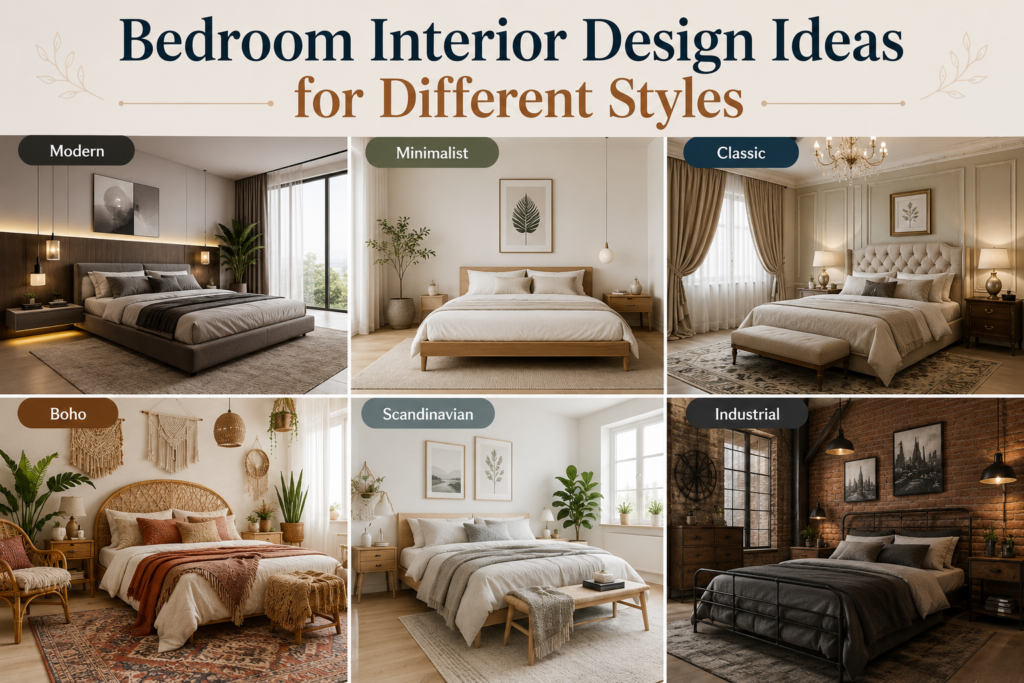 bedroom interior design ideas for different styles 