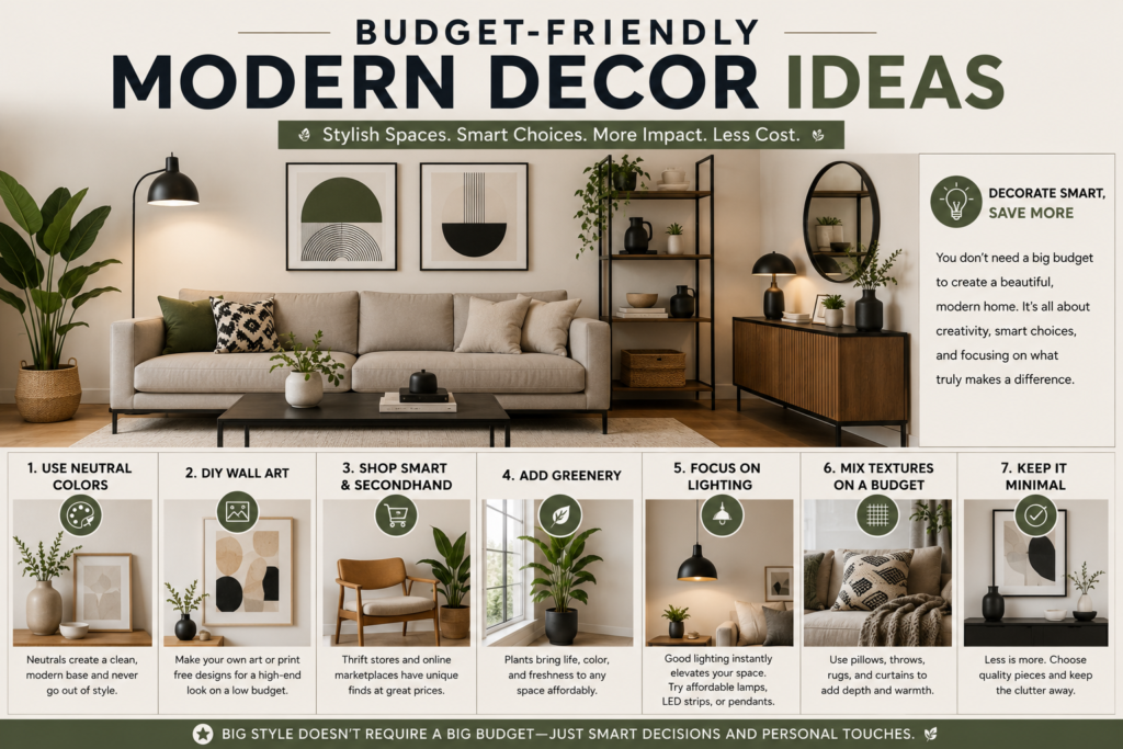 Budget-Friendly Modern Decor Ideas