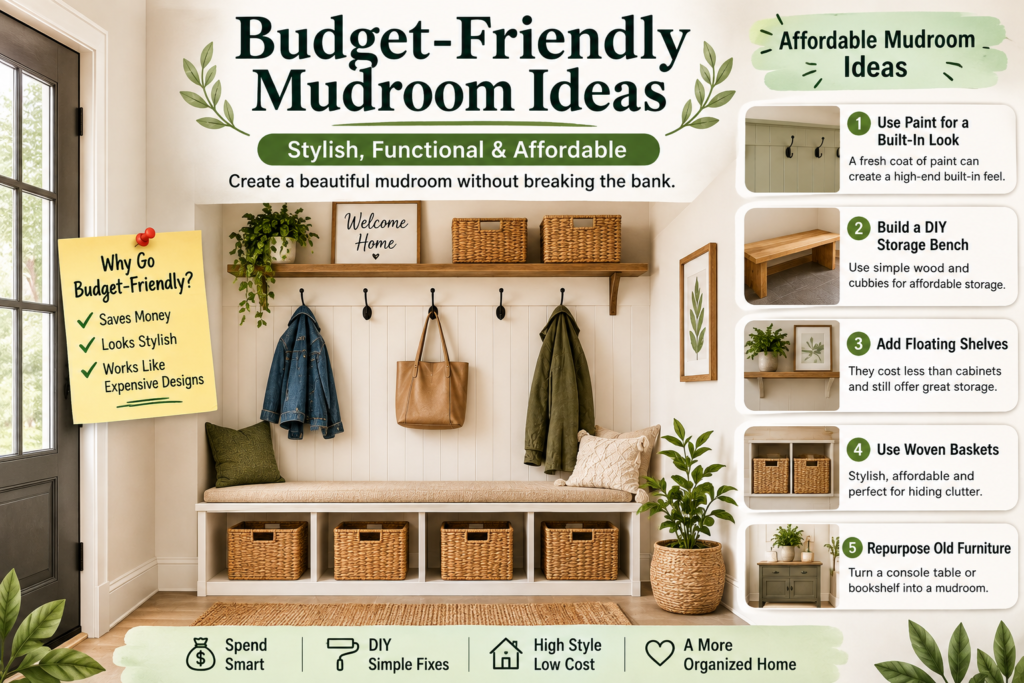 Budget-Friendly Mudroom Ideas
