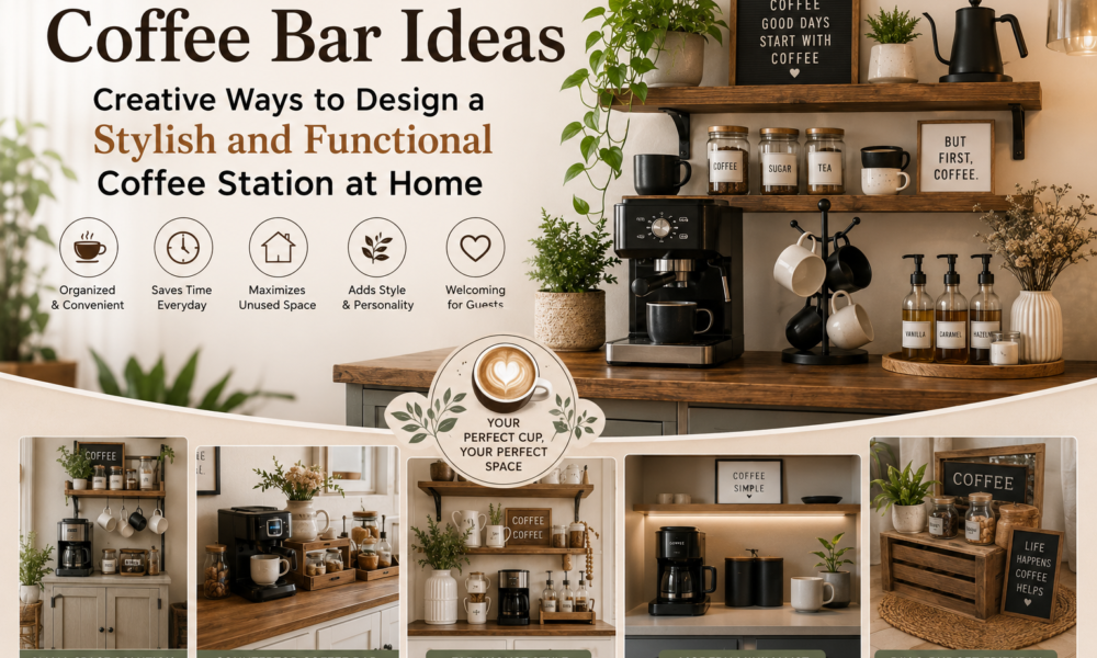 Coffee Bar Ideas: Creative Ways to Design a Stylish and Functional Coffee Station at Home