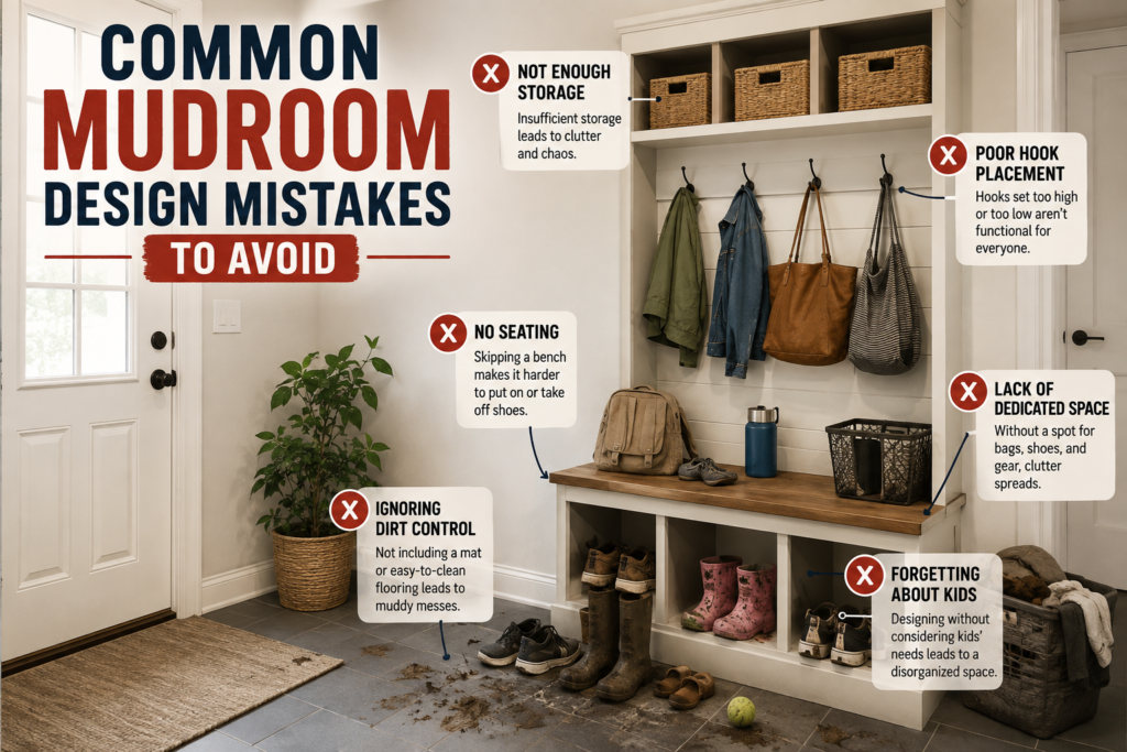 Common Mudroom Design Mistakes to Avoid
