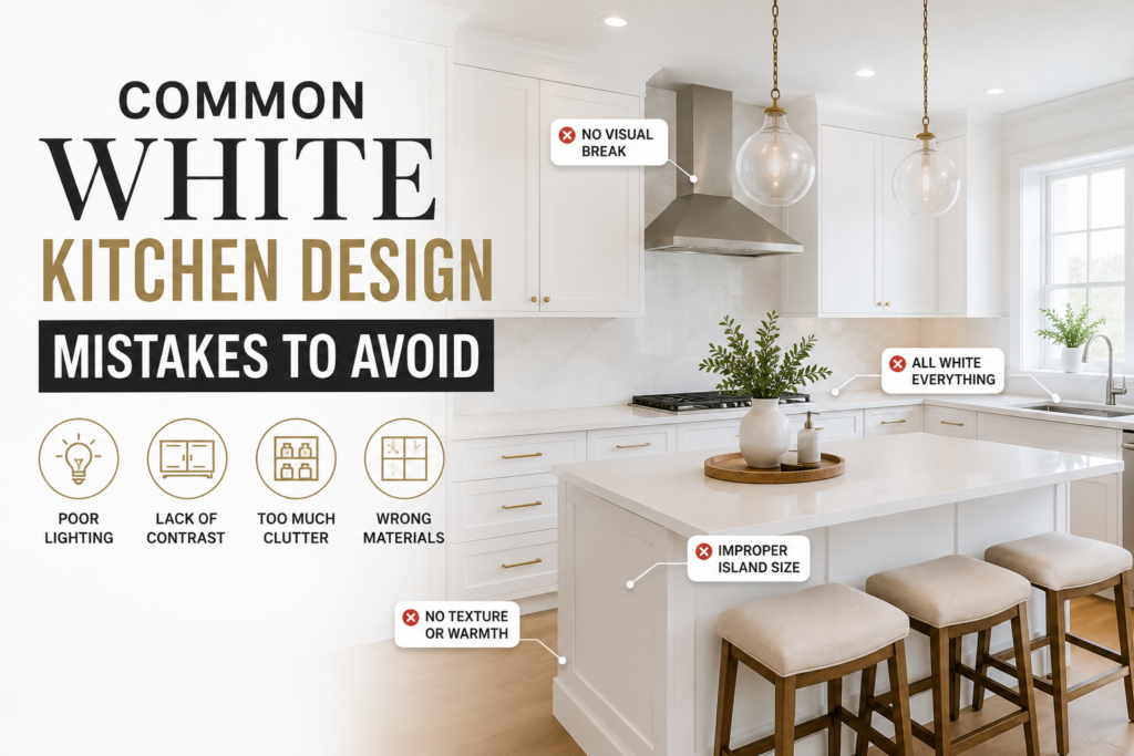 common white kitchen design mistakes to avoid