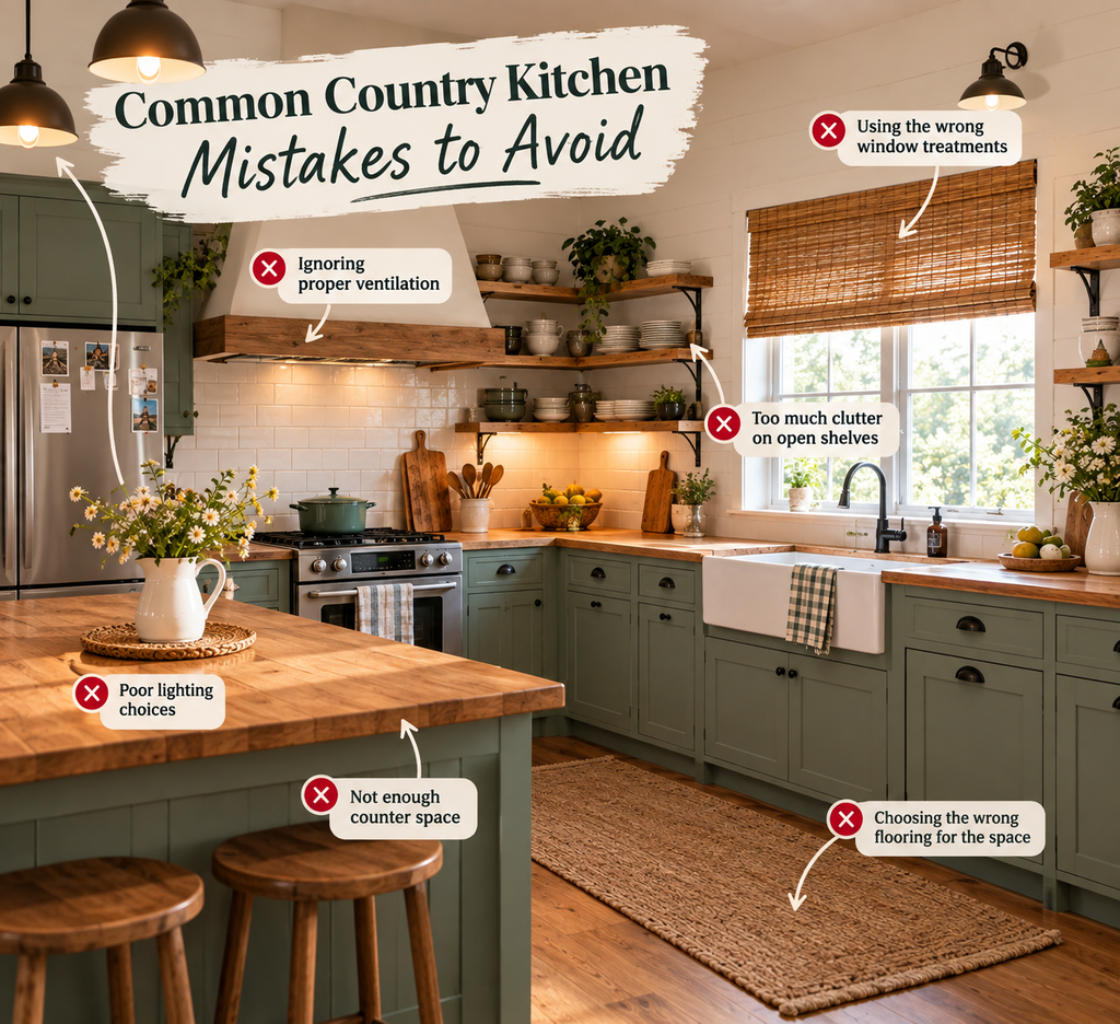 Common Country Kitchen Mistakes to Avoid