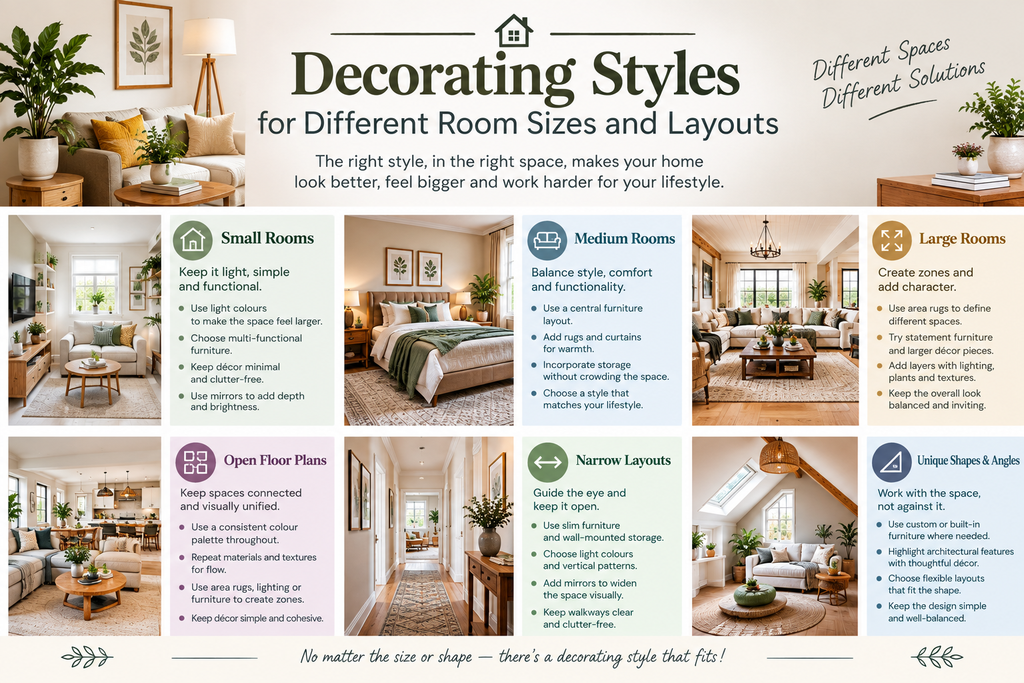 Decorating Styles for Different Room Sizes and Layouts