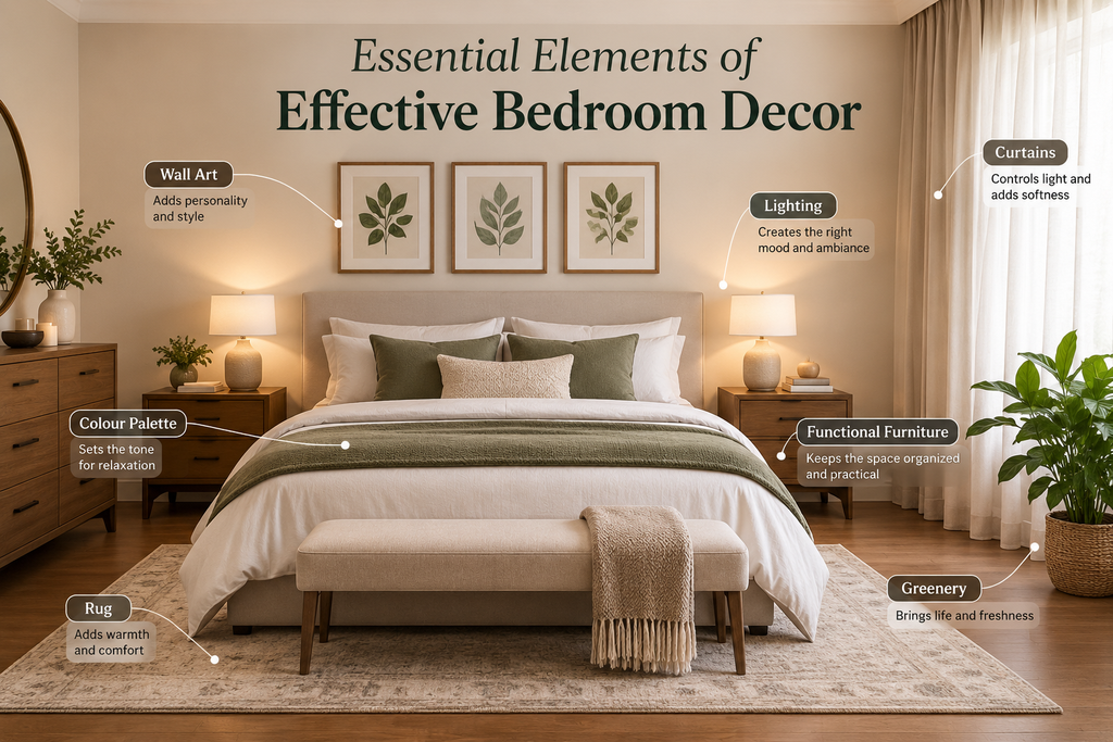 Essential Elements of Effective Bedroom Decor