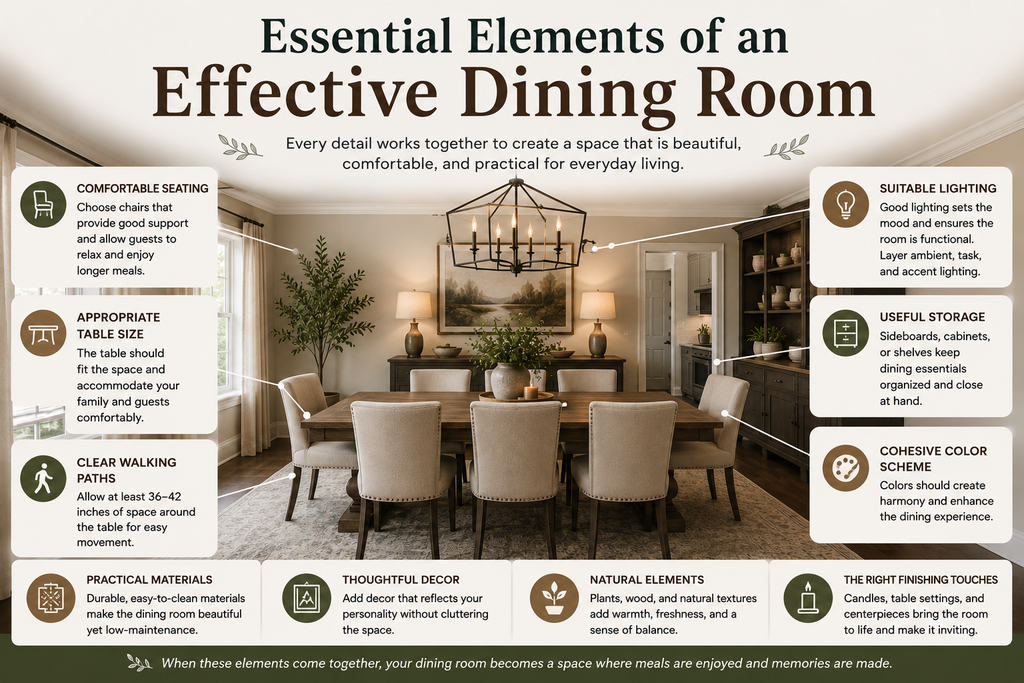 Essential Elements of an Effective Dining Room