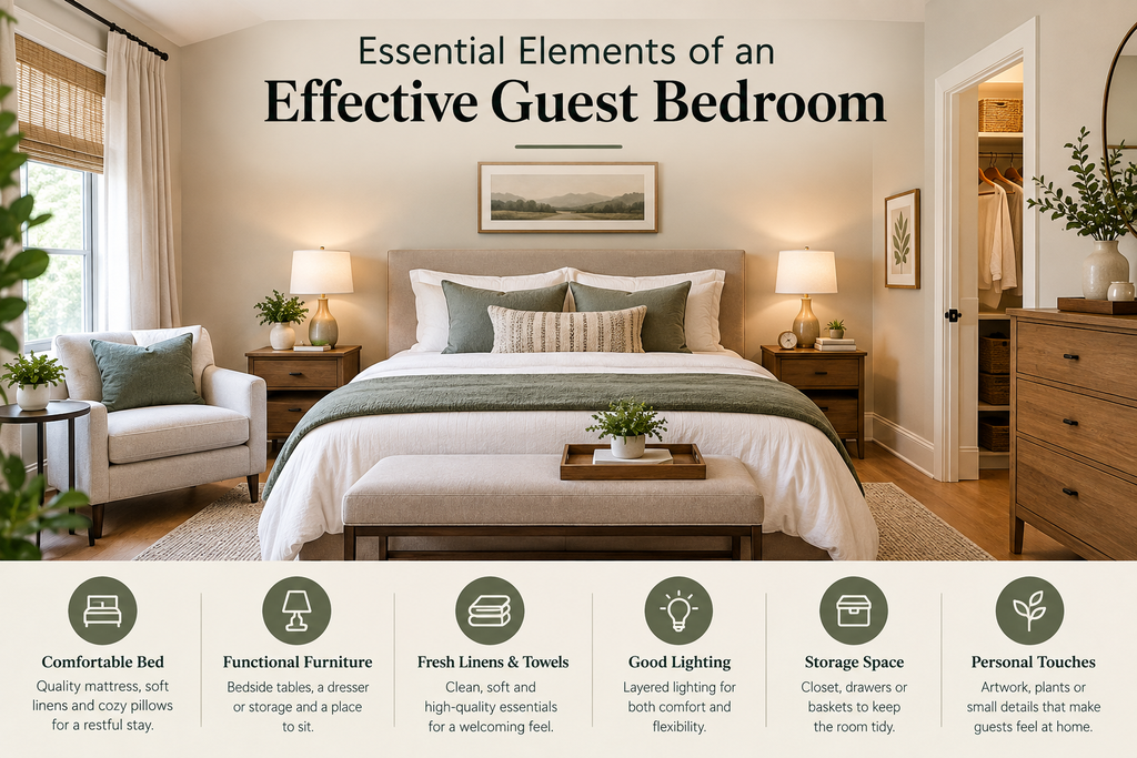 Essential Elements of an Effective Guest Bedroom