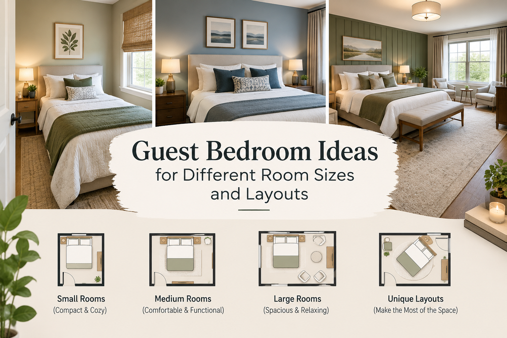 Guest Bedroom Ideas for Different Room Sizes and Layouts