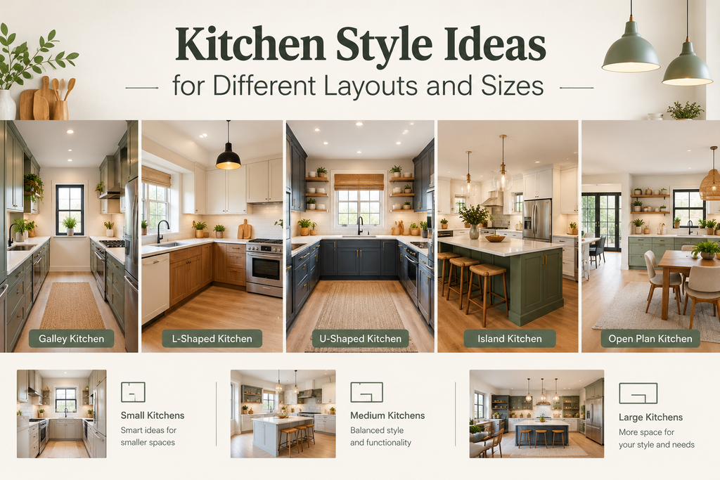Kitchen Style Ideas for Different Layouts and Sizes