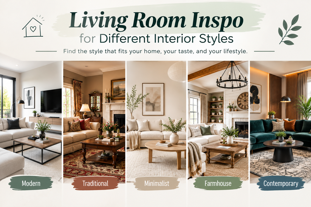 Living Room Inspo for Different Interior Styles